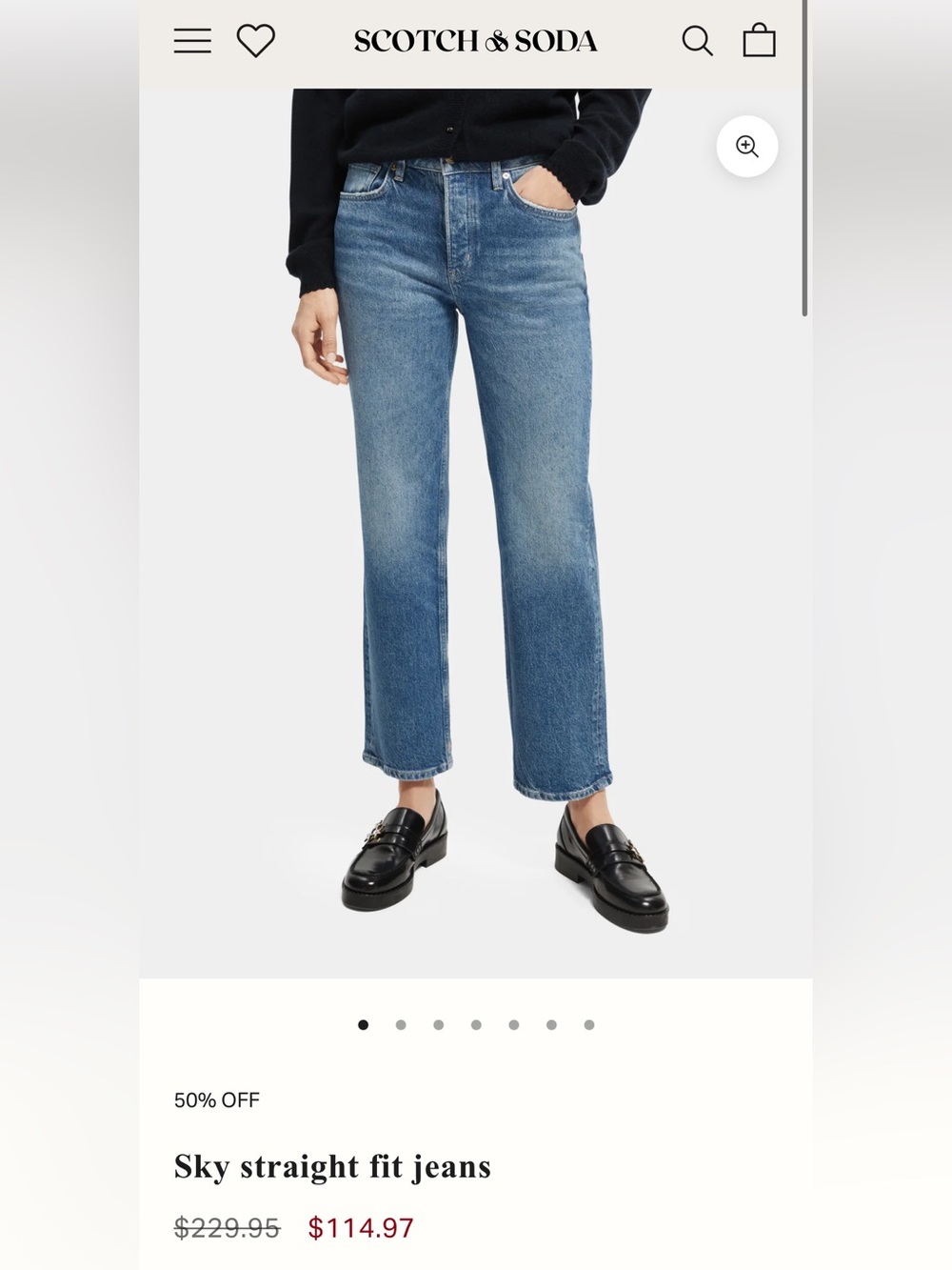 $230 SCOTCH & SODA, the Sky straight fit jeans!
